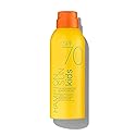 Hampton Sun SPF 70 Continuous Mist Sunscreen for Kids, Broad Spectrum + Advanced Water/ Sweat Resistance, Antioxidant-Rich Vitamin E + Aloe