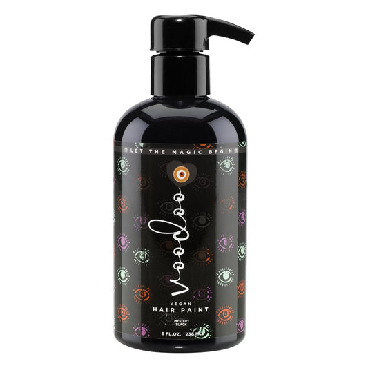 MOEHAIR Semi-Permanent Hair Color | Black Hair Dye 8 Oz | Temporary Hair Dye for Dark Hair | Voodoo Majestic Black Hair Color No Ammonia, Sulfate