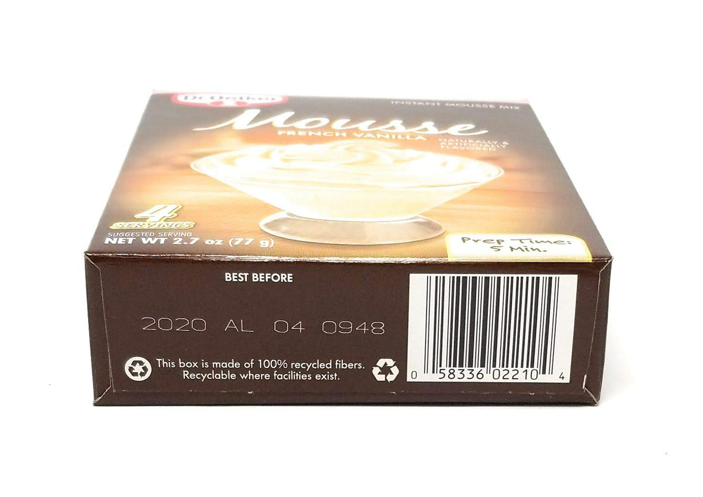 Dr Oetker French Vanilla Mousse, 2.7-Ounce (Pack of 6)