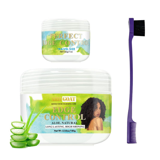 ARHGOAT Edge Control Perfect Performance Long Lasting No White Residue Extreme Strong Hold High Shining with Aloe Natural Formula Hair Gel for Women