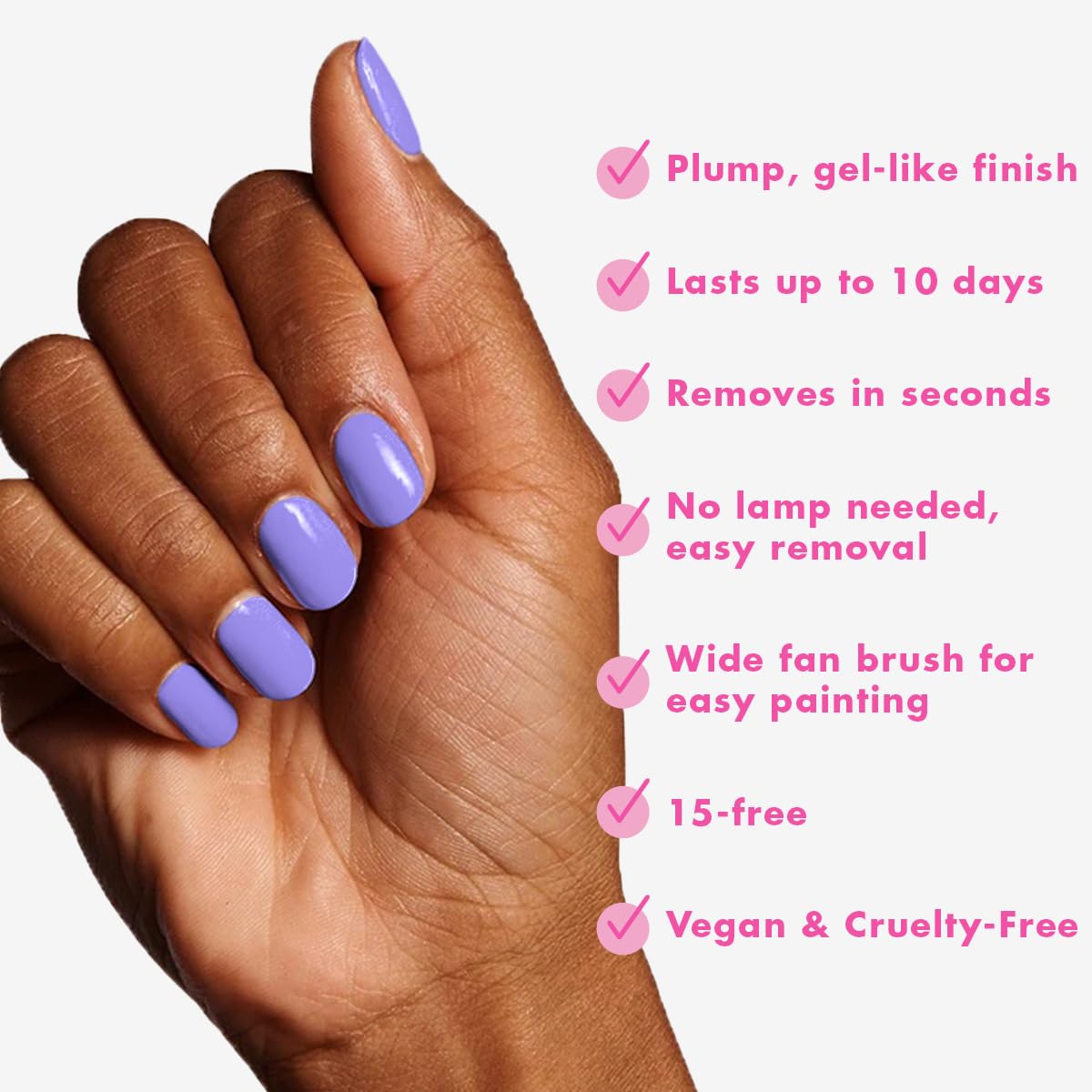 Olive & June Long Lasting Summer Nail Polish | Plump Gel-Like Finish No Lamp Needed | Lasts up to 10 days | Salon-Quality 15-Free Vegan & Cruelty-Free Beauty & Personal Care Olive & June
