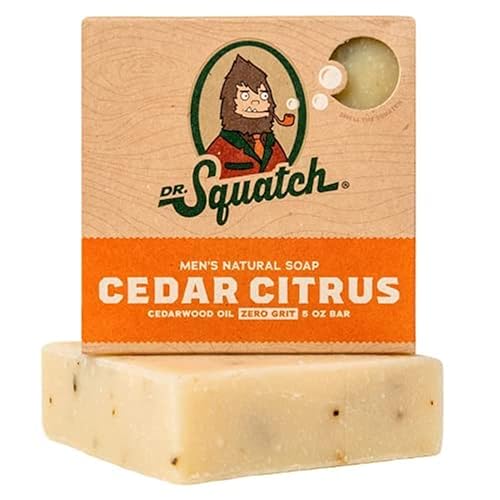 Dr. Squatch DISCONTINUED All Natural Bar Soap for Men with Zero Grit, Cedar Citrus