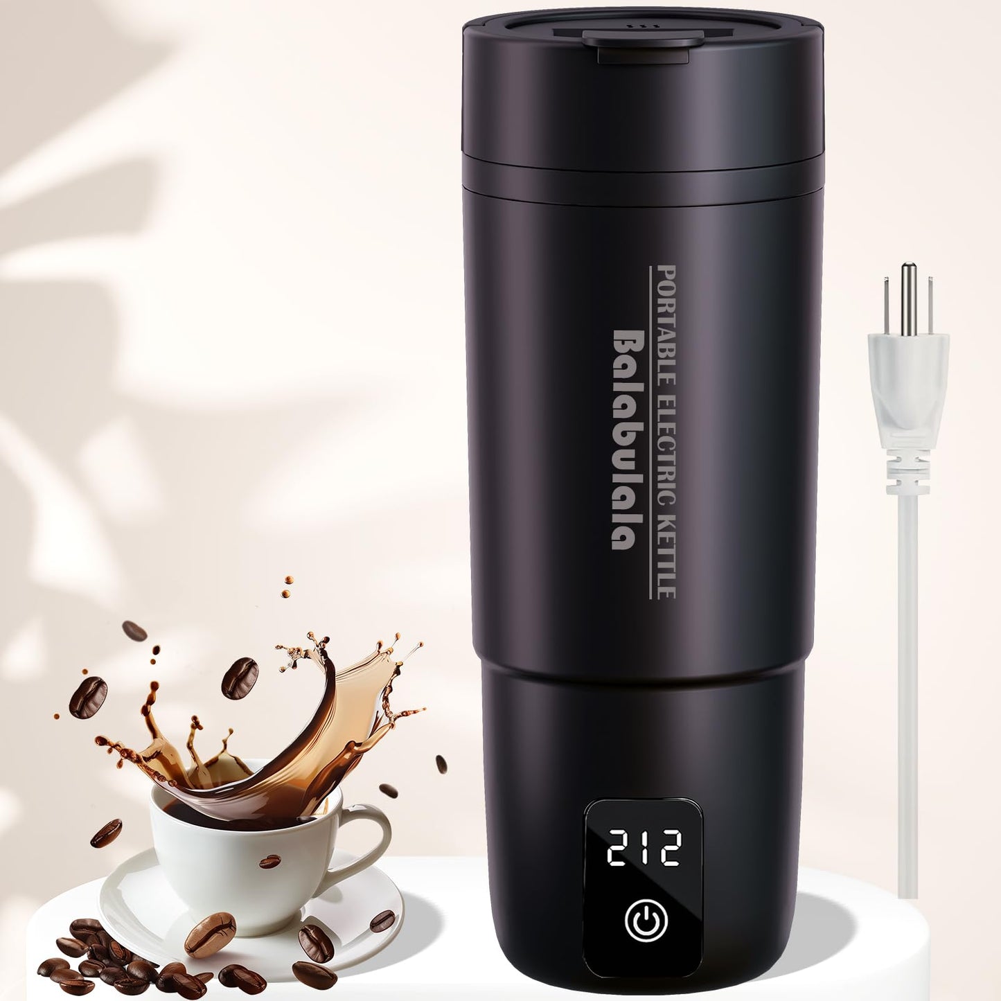 Travel Electric Kettle, Balabulala Portable Water Boiler with 6 Variable Presets,Small Electric Kettle with Keep Warm Temperature Controls & Boil Dry…