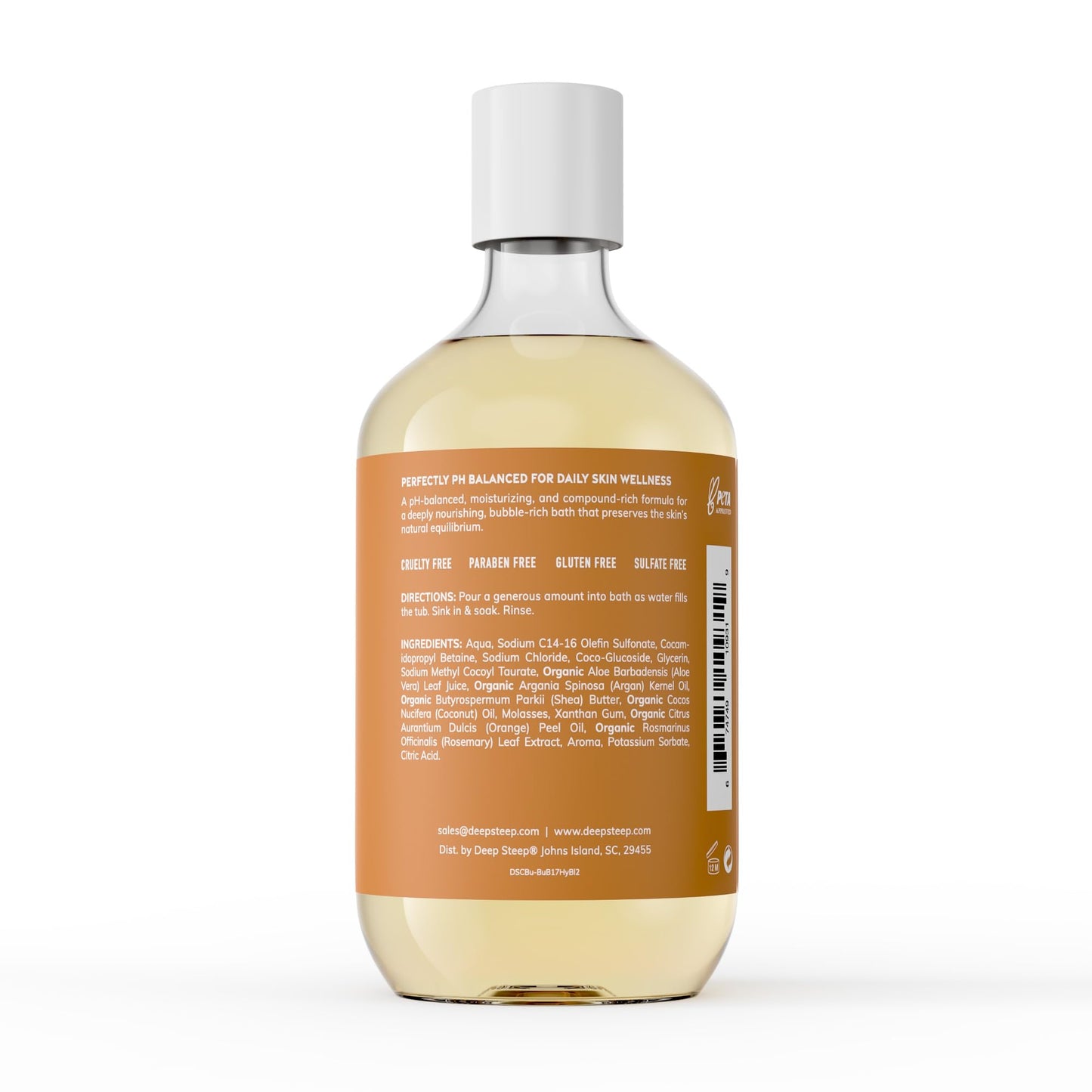Deep Steep Honey Blossom Bubble Bath for Women, Hypoallergenic, Clinically Tested, Clean Formula for Sensitive Skin, Sulfate-Free, 17 fl oz Bottle Beauty and Personal Care Deep Steep