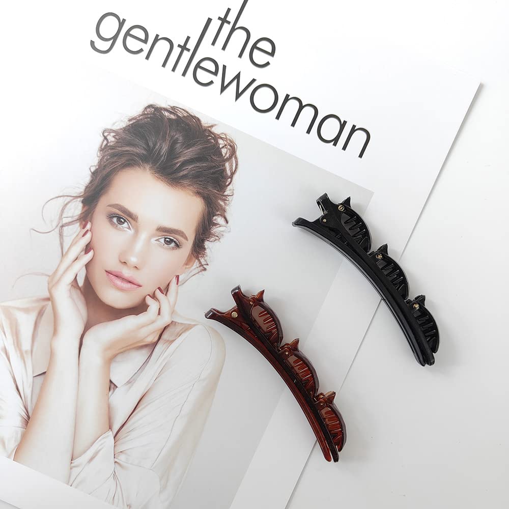 Hair Clip Sets for Women Braided Hair Clip for Girls Hair Styling Clips (Style1-2Pcs)