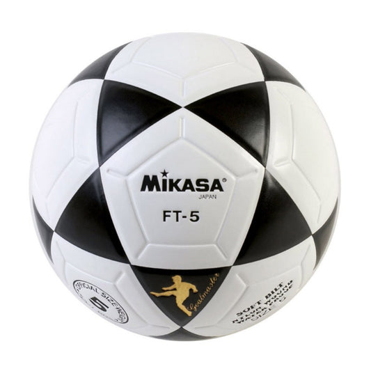 Mikasa FT5 Goal Master Soccer Ball (Black/White, Size 5)