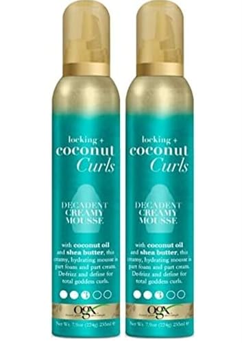 Ogx Coconut Curls Decadent Creamy Mousse 7.9 Ounce (2 Pack)