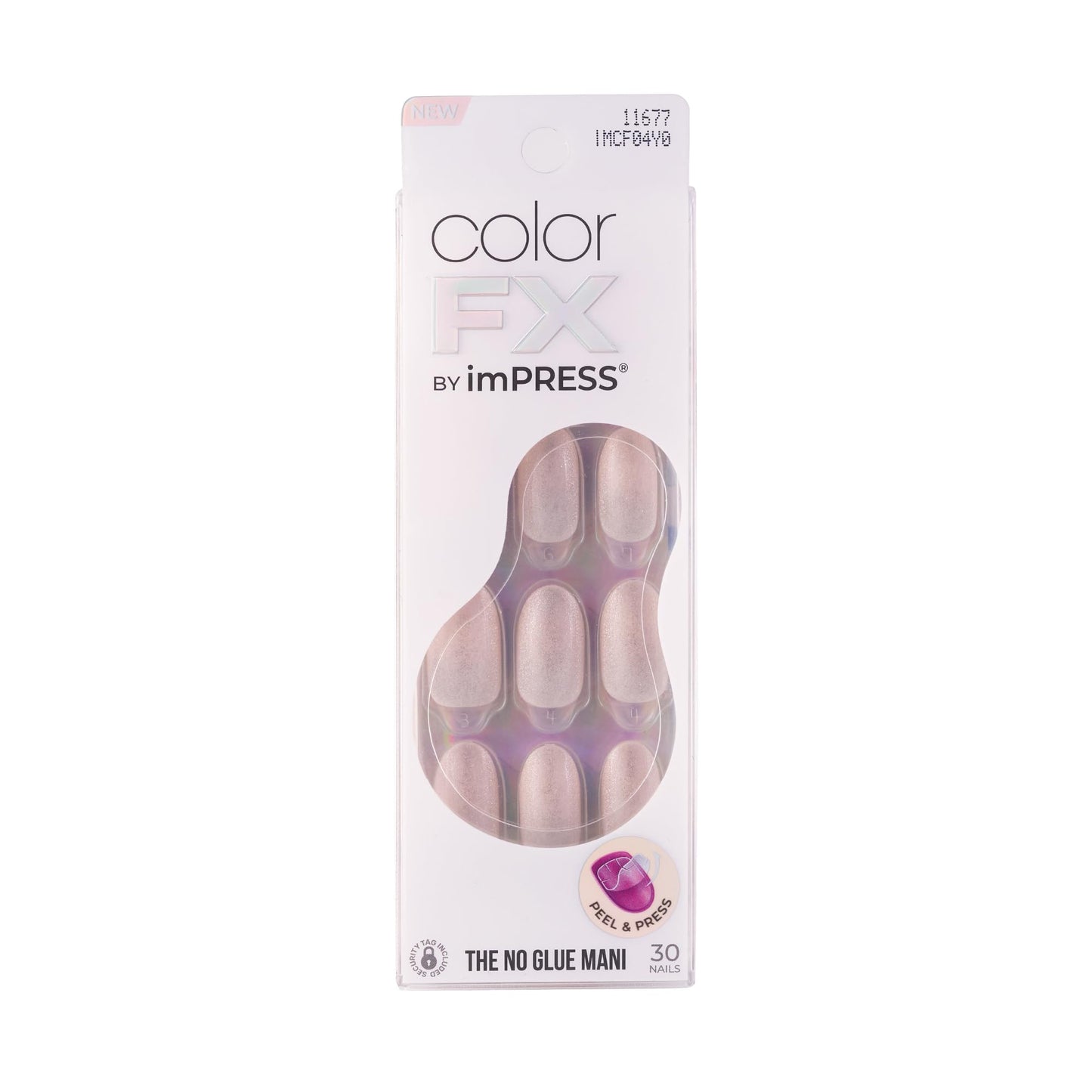 KISS Impress Color FX No Glue Mani 30 Pcs Press on Nails, Medium False Nails, Metallic Chrome & Cat Eye, Peel & Press, Hassle-Free Removal, Includes Beauty & Personal Care KISS