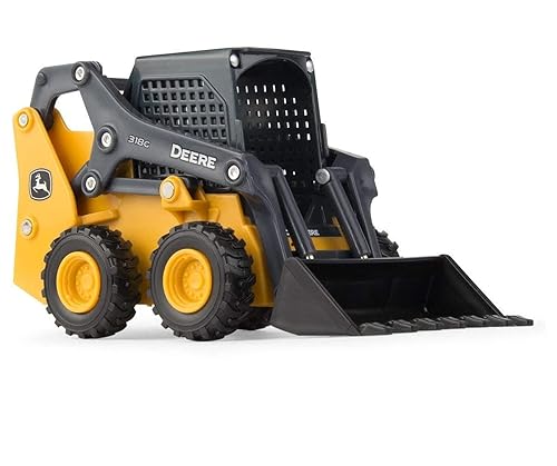 TOMY Big Farm John Deere 318G Skid Steer Toy - 1:32 Scale - Farm and Construction Toys - Collectible John Deere Toys - 3 Years and Up