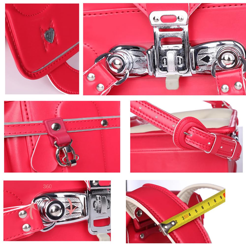 Star-Wind randoseru automatic Lock Japanese school bags for girls boys Senior PU leather light weight Rain Cover