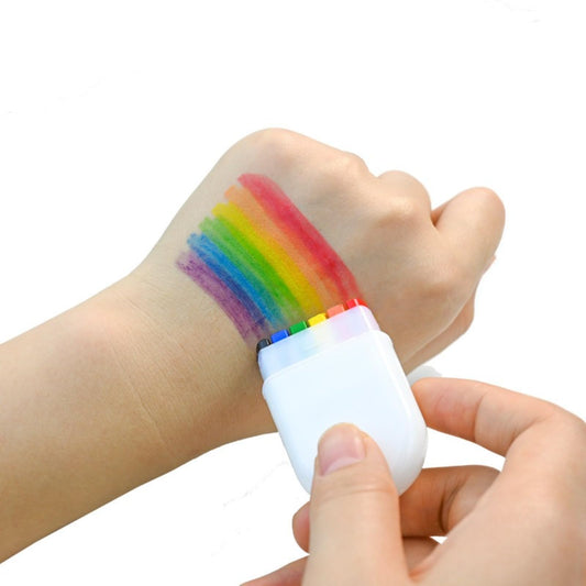 World Cup 6-color rainbow face color human body painting facial paint Halloween fans holiday party oil paint