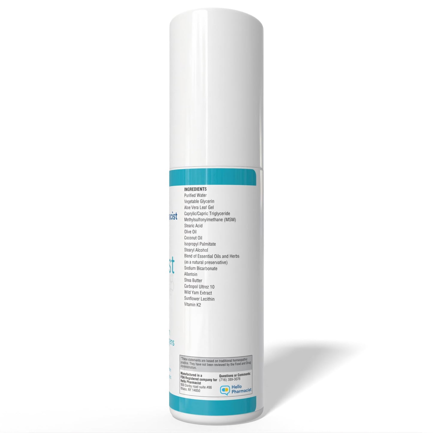 HelloPharmacist BiEst 5.0 Beauty Cream - New Smoother Cream Formula - Hyaluronic Acid - 3 oz - Made in USA