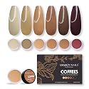Legacy Nails Professional COLLECTION Acrylic Powder Kit 6 Colors Nail Art Set for Manicure DIY for Dip & Acrylic Nail Extensions (COFFEES COLLECTION) Beauty & Personal Care LEGACY NAILS