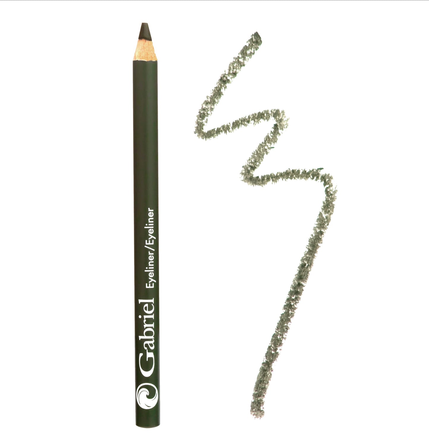 Gabriel Cosmetics Classic Eyeliner (Pine), Paraben Free, Vegan, Gluten-free, Cruelty- free, Non GMO, long lasting, Infused with Jojoba Seed Oil, Super