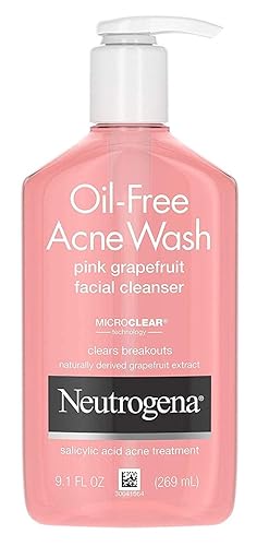 Neutrogena Acne Wash Pink Grapefruit 9.1 Ounce Pump (269ml) (6 Pack)