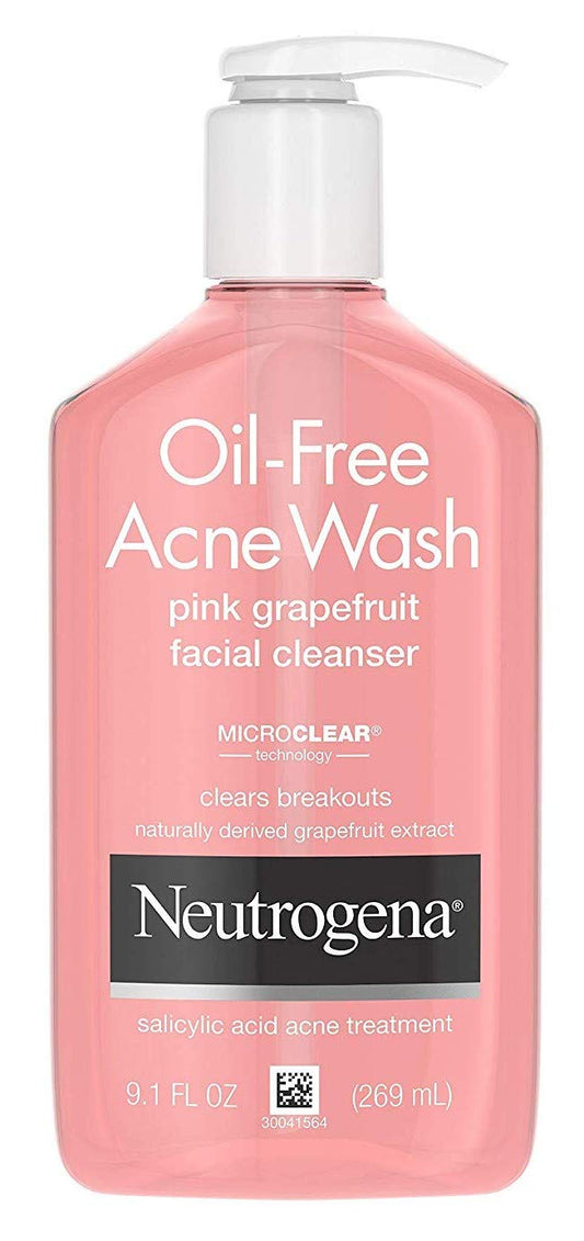 Neutrogena Acne Wash Pink Grapefruit 9.1 Ounce Pump (269ml) (6 Pack)