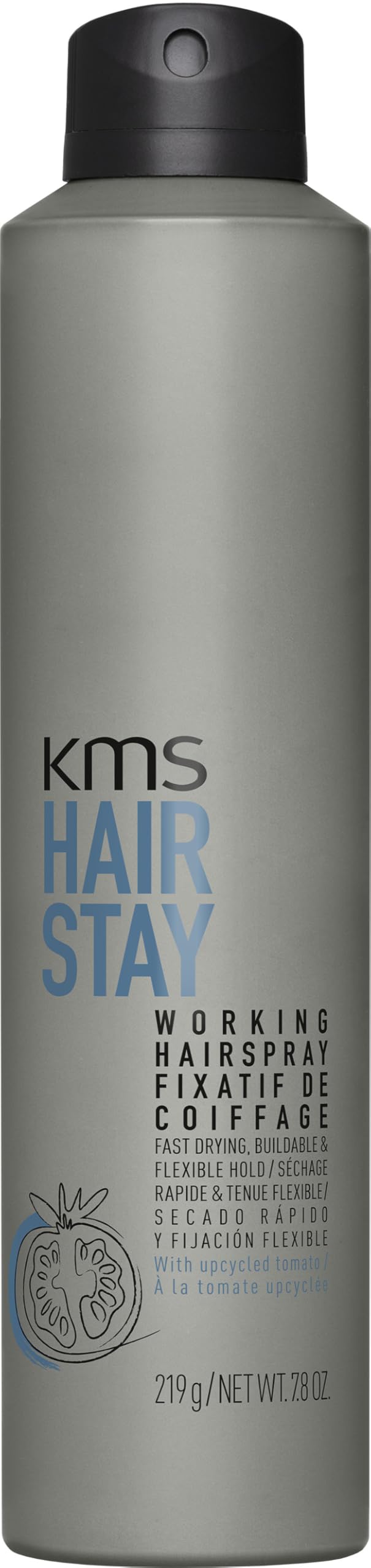 KMS HairStay Working Hairspray, Lasting Buildable Hold, 300ml