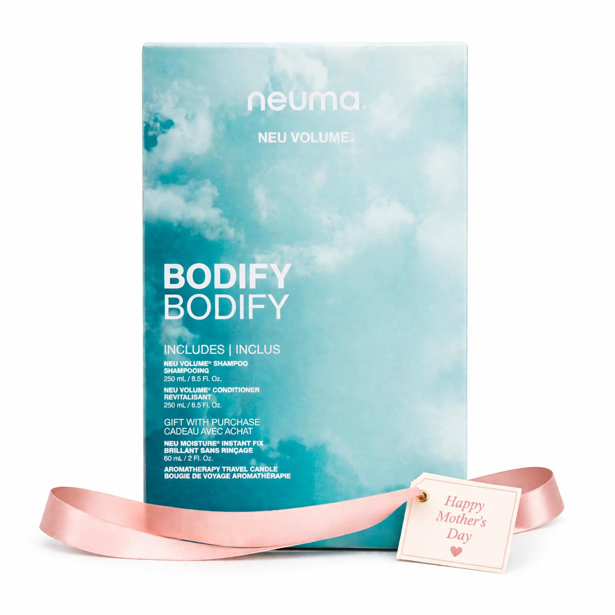 Neuma Neu Volumizing Mothers Day Gift Set | Relaxation Gifts for Women | Hair Care Set with Volume Shampoo, Conditioner, Neu Moisture Instant-Fix