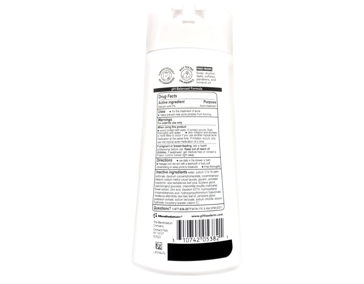 pHisoderm Anti-Blemish Body Wash 10 oz (Pack of 8)