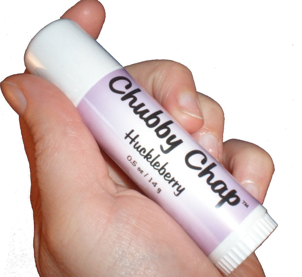 Chubby Chap - Large Jumbo Natural Lip Balm - 0.5 Ounce Huckleberry