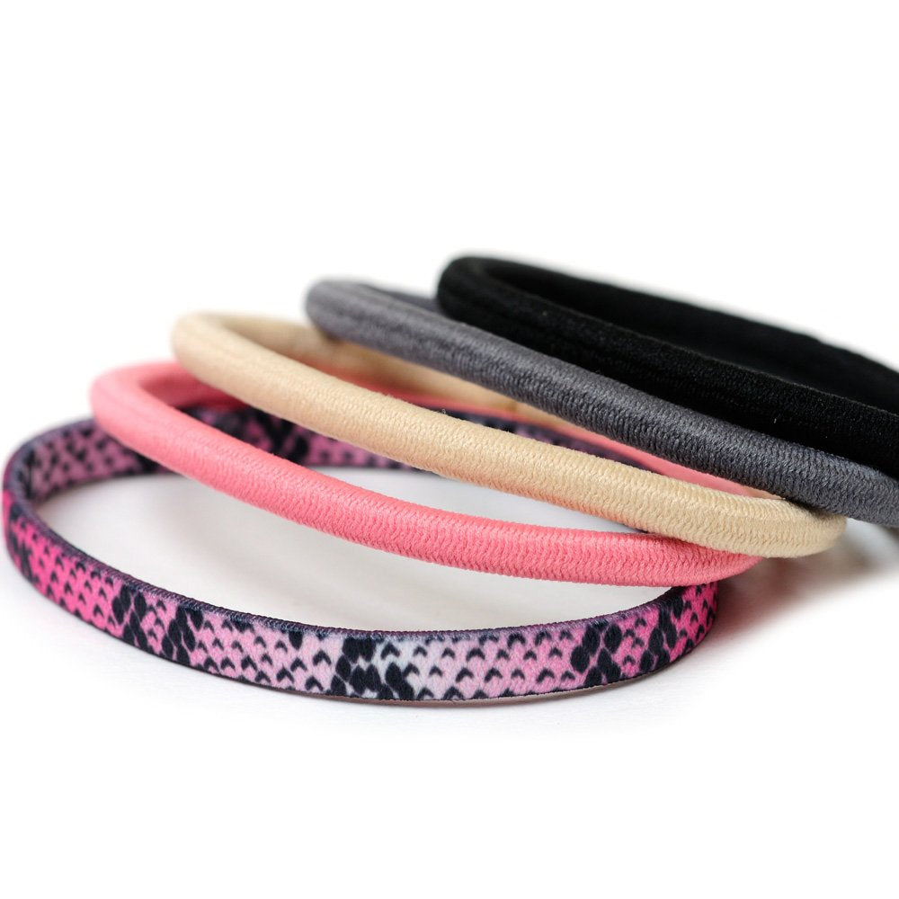 Goody WoMens Ouchless 4 mm Elastics, Pastel Python, 30 Count