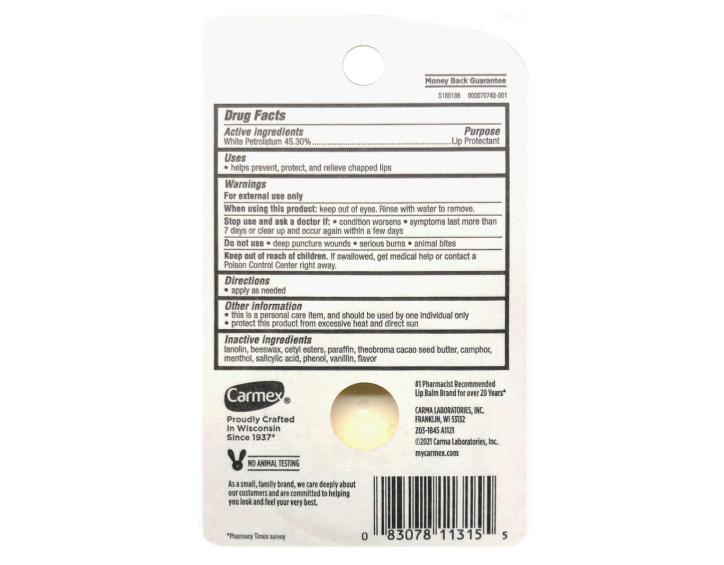 Carmex Classic Lip Balm 0.25 oz