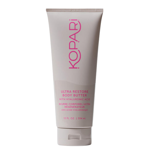 Kopari Jumbo Ultra Restore Body Butter, Whipped Lightweight Formula, Hyaluronic Acid & Mango Seed Butter, Deep & Long-Lasting Moisture, Coconut 12 oz