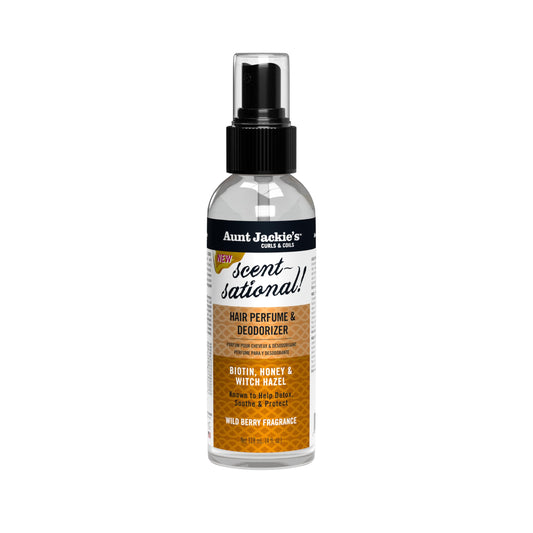 Aunt Jackie’s Braid + Twist Collection Scent-Sational Hair Perfume & Deodorizer - Neutralize Odors and Refresh Hair with Witch Hazel, Biotin