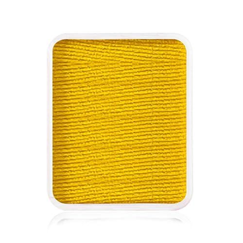 Kraze FX Face Paint Palette Refill - Yellow Face Paint (6 gm) - Hypoallergenic Non-Toxic Water Activated Professional Halloween Face & Body Painting