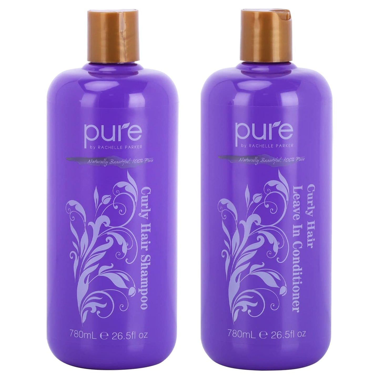 Curly Hair Shampoo and Conditioner Set for Curly Hair. Increase Hydration & Gloss. Repairs & Strengthens Hair for Smooth, Bouncy Curls. Sulfate