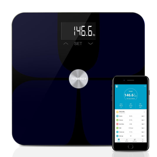 Tenergy Vitalis Body Fat Scale, High Precision BMI Scale, Wireless Bluetooth Body Scale with Large Display, Digital Weight Scale Max Weight 400 LBS…
