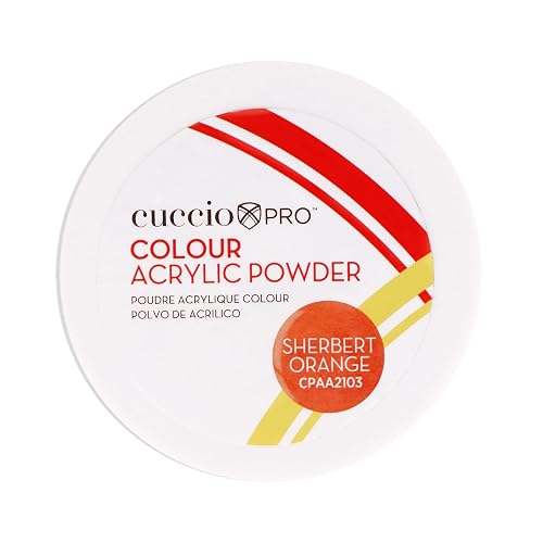 Colour Acrylic Powder - Sherbert Orange by Cuccio PRO for Women - 1.6 oz Acrylic Powder Beauty & Personal Care Cuccio