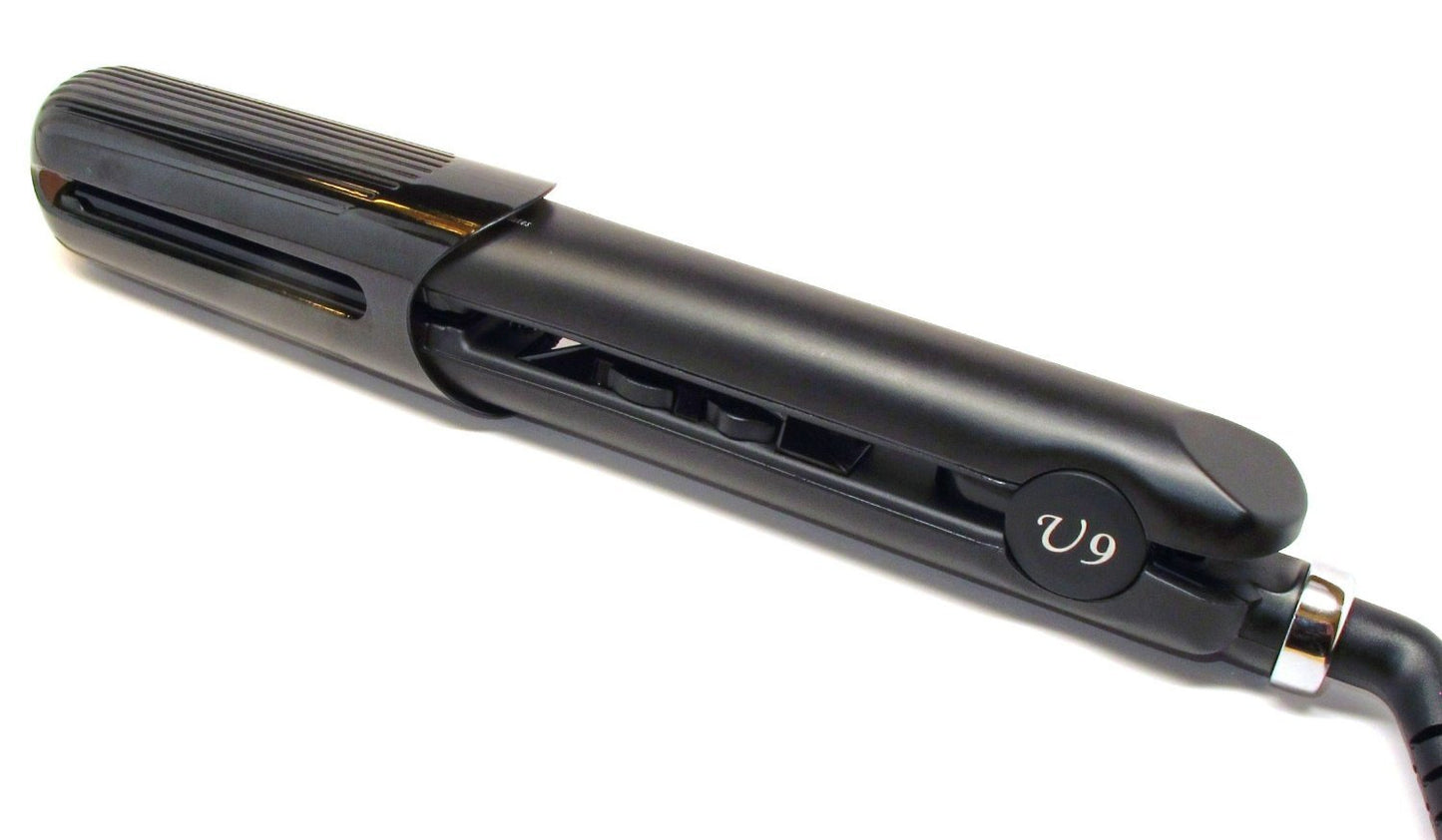 U9 Professional 1 Inch 450F Adjustable Temperature Ionic Tourmaline Ceramic Plate Dual Voltage Super Smooth Round Barrel Hair Straightener Flat Iron