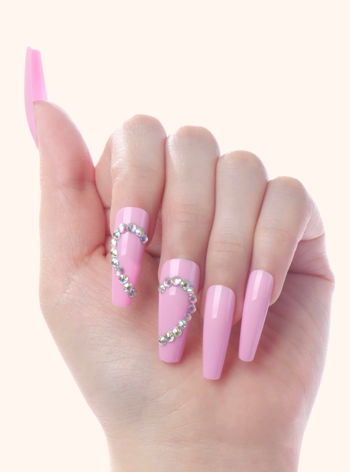 Glamify by Absolute New York Couture Press On Nails - Luxury Rhinestone & Charm Fake Nails, Glossy Reusable Salon Style Acrylic Nails Kit with Glue Beauty & Personal Care Absolute New York