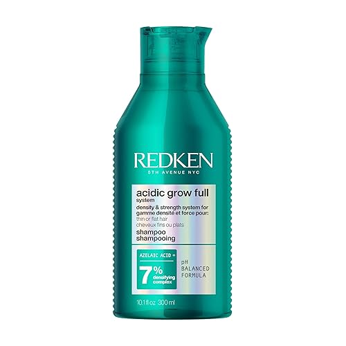 Redken Acidic Grow Full System Densifying Shampoo - Lightweight Shampoo for Fuller, Thicker-Looking Hair, Gentle Cleansing & Scalp Moisturizing