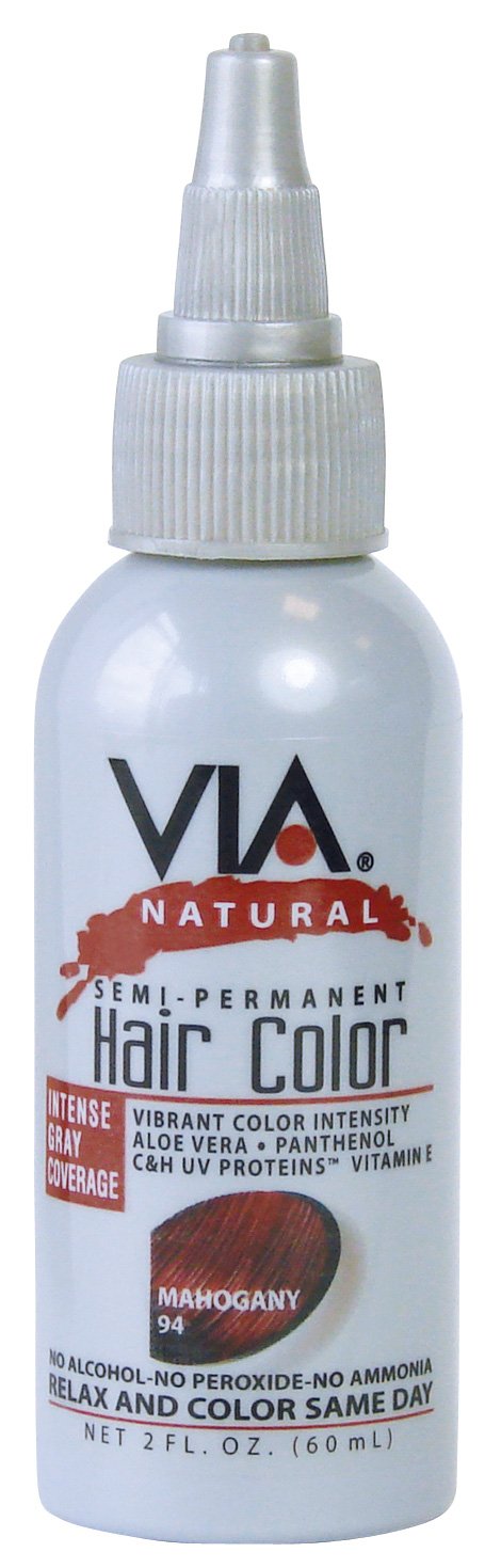 Via Natural Semi Permanent Hair Color 2oz 1PC (#94 - Mahogany)