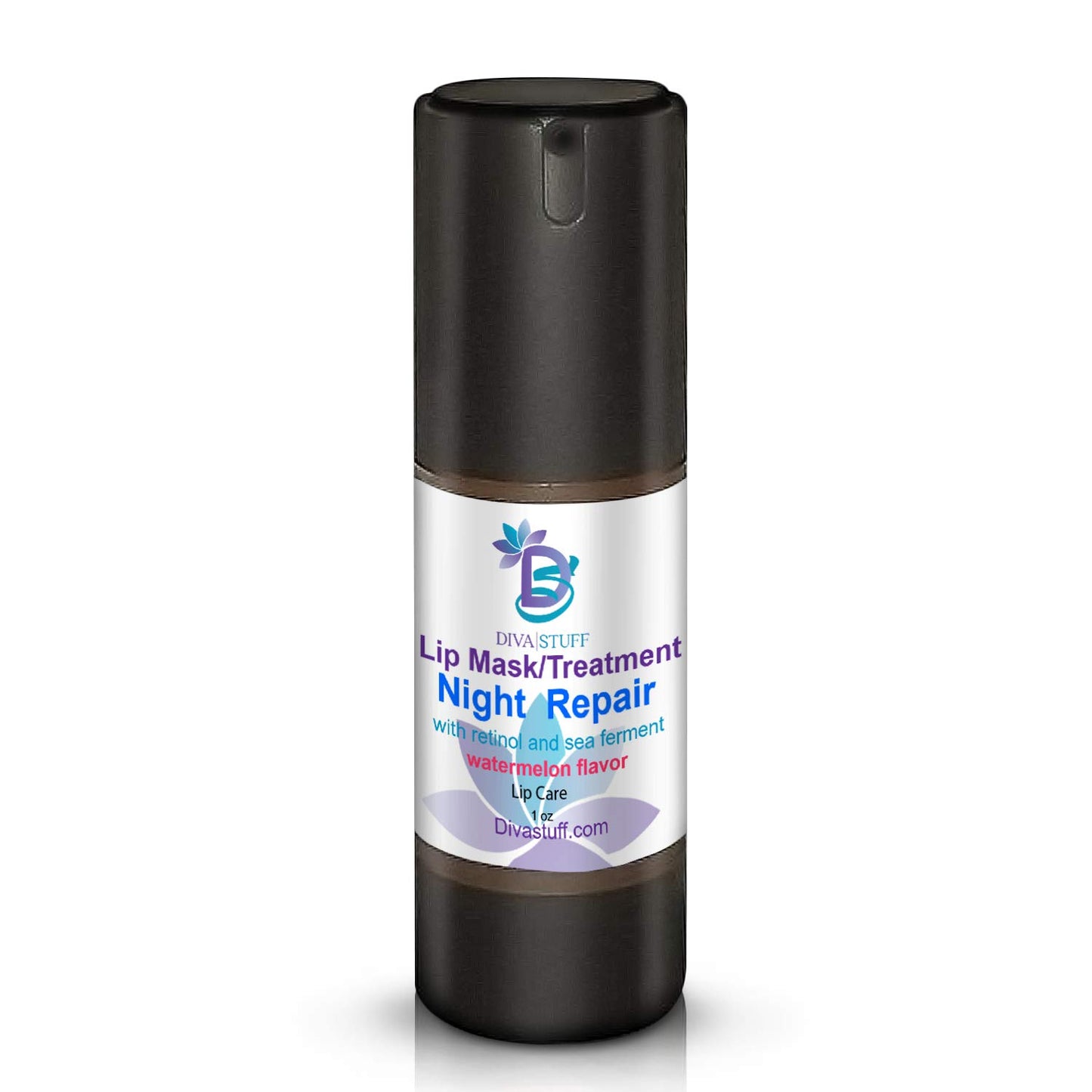 Diva Stuff Night Repair Lip Mask and Treatment - With Retinol & Sea Ferment for Soft, Plump Lips - Nighttime Treatment - Made in the USA w/Safe Beauty and Personal Care Diva Stuff