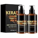 Keratin Shampoo and Conditioner Set,Deep Cleansing Repairs Keratin Hair Mask Deep Conditioner, Anti Frizz, Thinning Hair Formula,Collagen Enriched