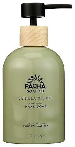 PACHA SOAP Vanilla & Sage Liquid Hand Soap, 12.5 FZ