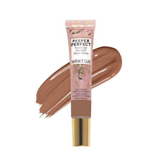 Winky Lux Peeper Perfect Under Eye Concealer, Makeup & Brightener, Full Coverage Concealer for Dark Circles, Color Corrector & Eye Primer, Collagen