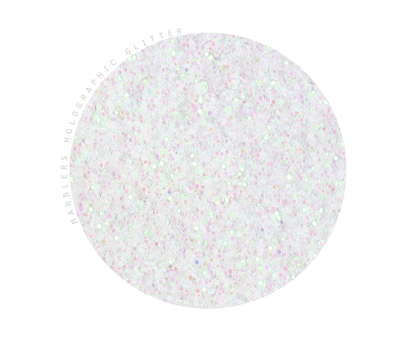 MARBLERS Holographic Glitter [Rainbow White] 3oz (85g) | Fine | Non-Toxic, Vegan, Cruelty-Free | Face, Body, Eyeshadow, Hair, Festival, Party Makeup |