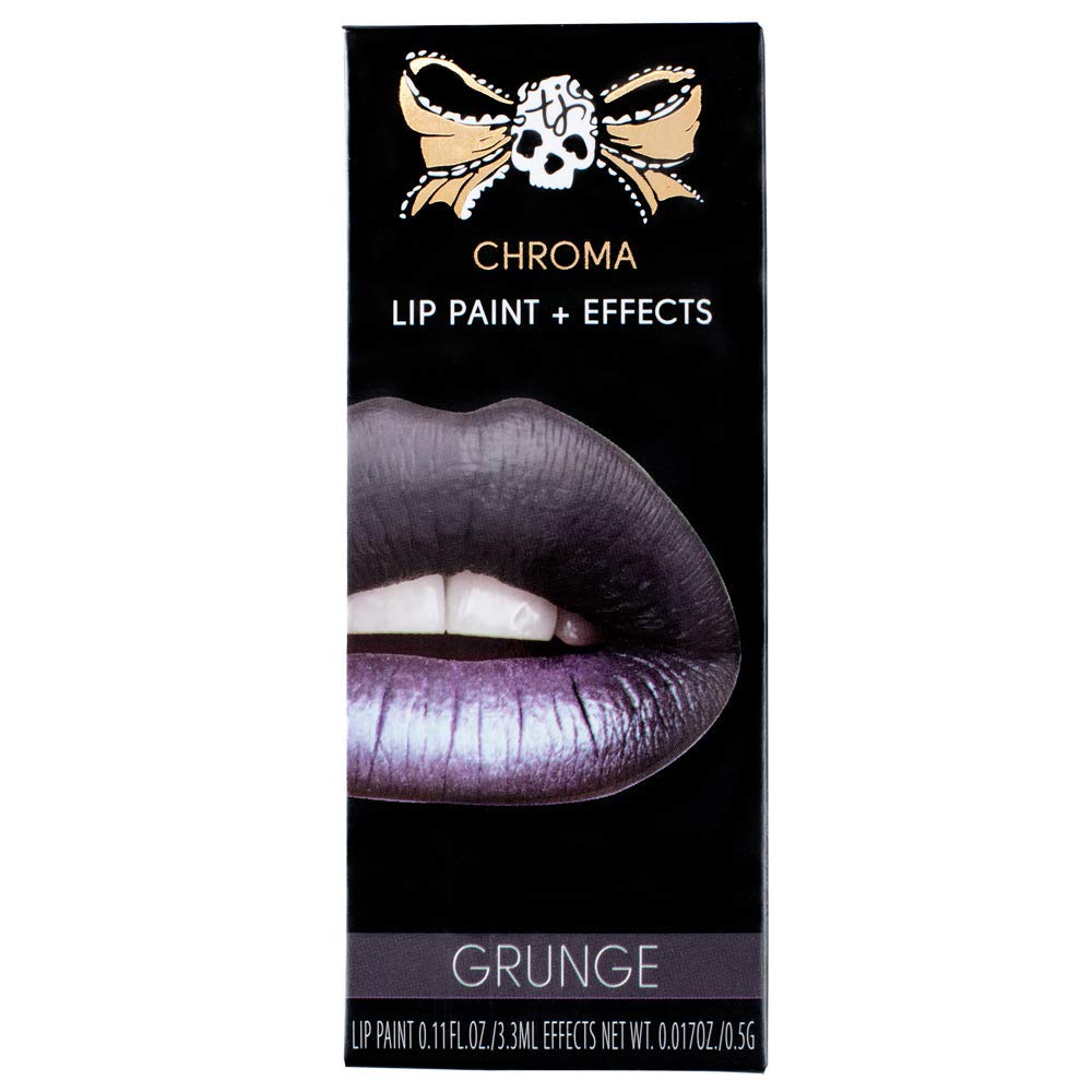 Tattoo Junkee Grunge, Blue Gray Shade, 2-in-1 Lip Kit With Matte Liquid Lipstick & Shimmer Powder, Long Lasting, Cruelty Free