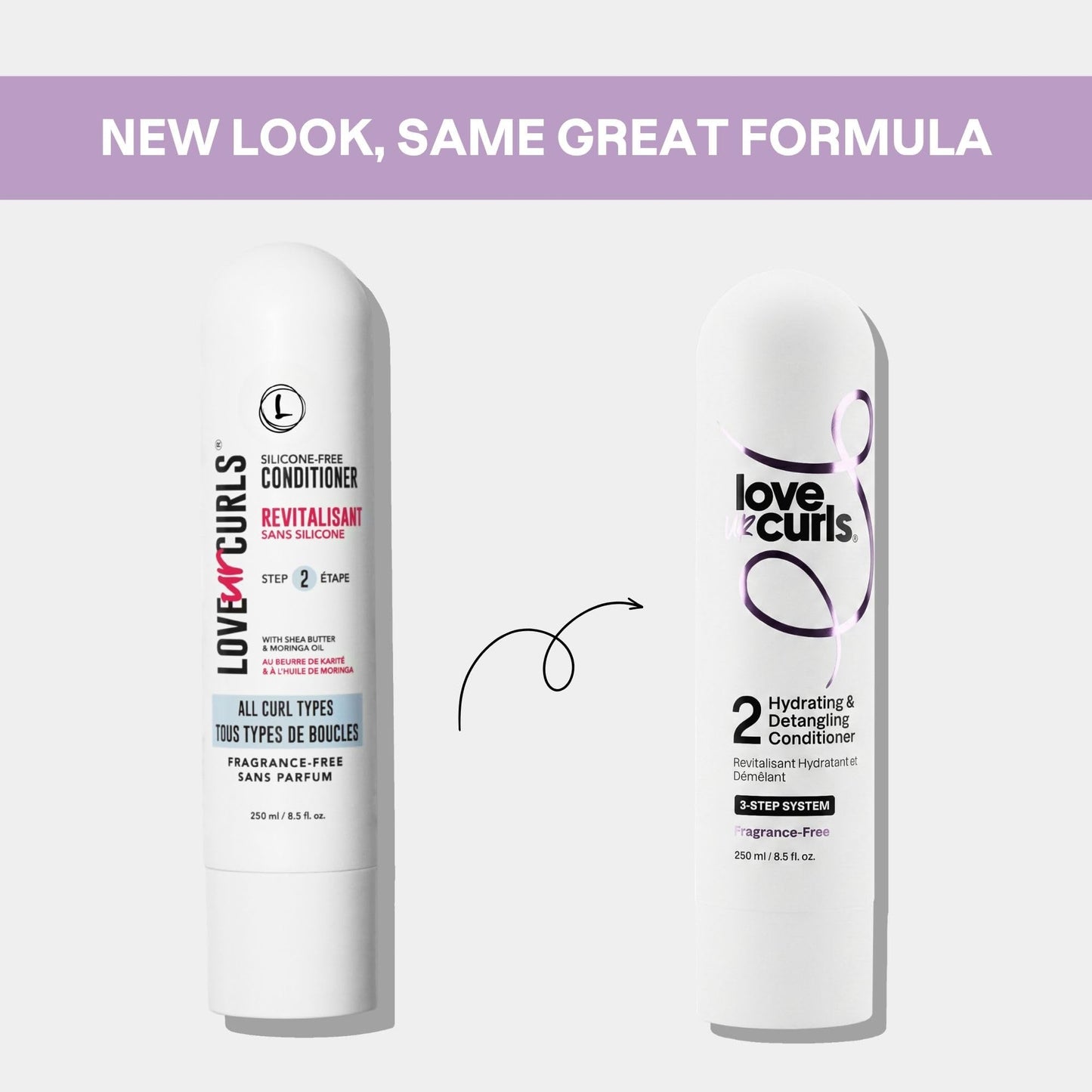 Love Ur Curls - Fragrance Free Conditioner, Hydrating and Detangling for Curly, Wavy and Kinky-Coily Hair for Soft Smooth Curls, Silicone Free 250ml Beauty and Personal Care Love Ur Curls