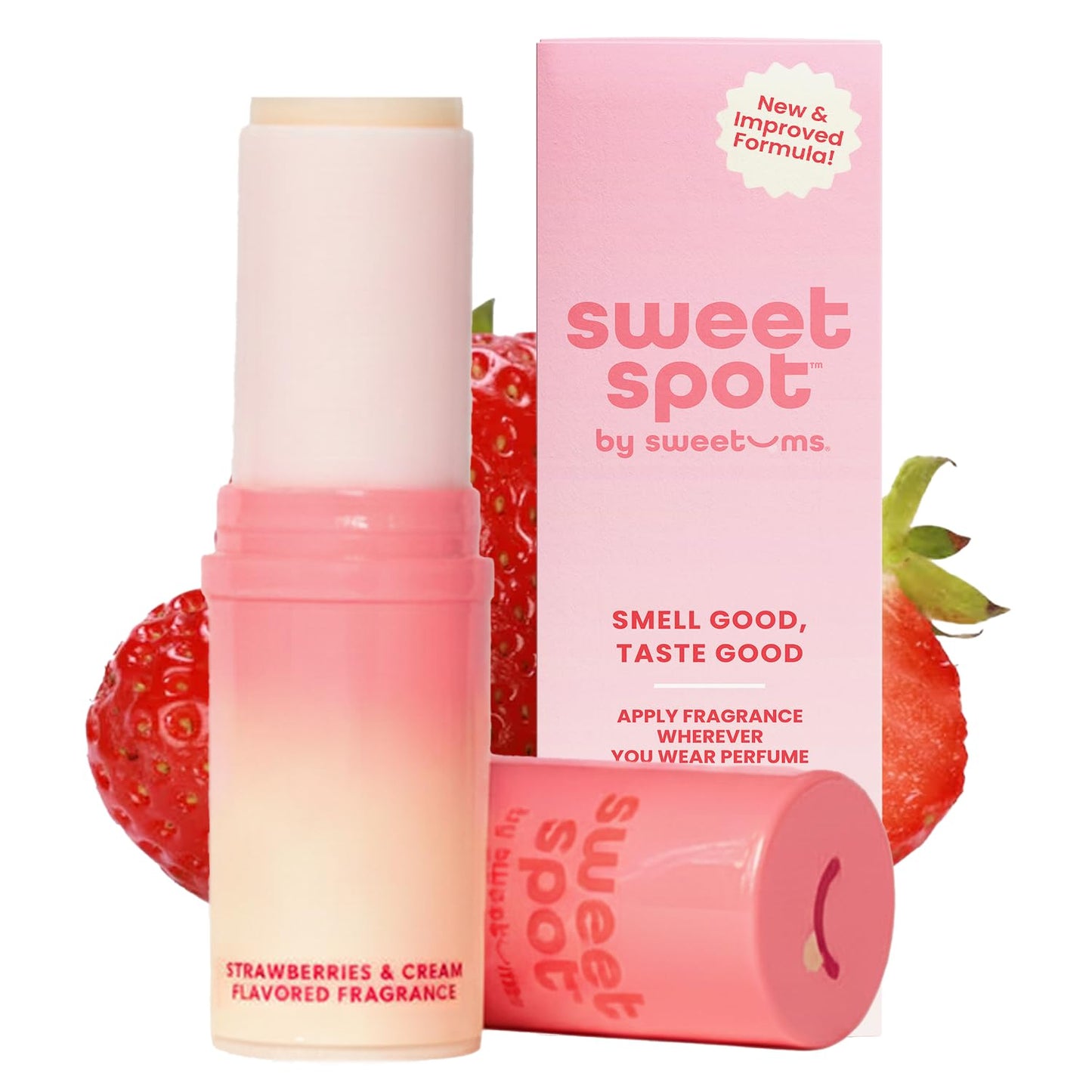 SweetSpot Flavored Solid Perfume Stick, Portable Travel Perfumes for Women, Long Lasting Fragrances, Non Sticky Formula, Natural Ingredients Beauty and Personal Care Sweetums