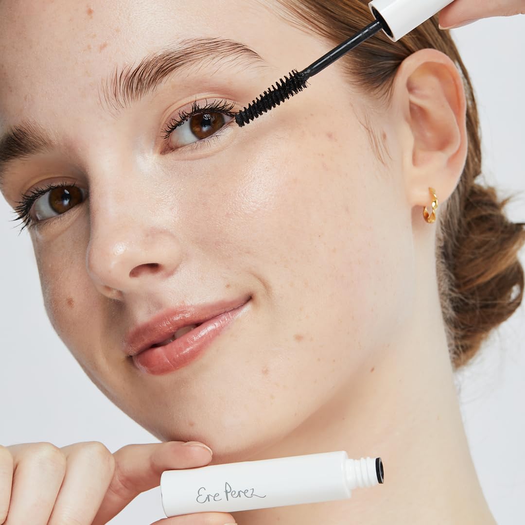 Ere Perez - Avocado Waterproof Mascara | Lengthen, Nourish, Enhance, Strengthen | Long-Lasting, Sensitive Eye Safe | Mamey + Camelia Oils | Vegan