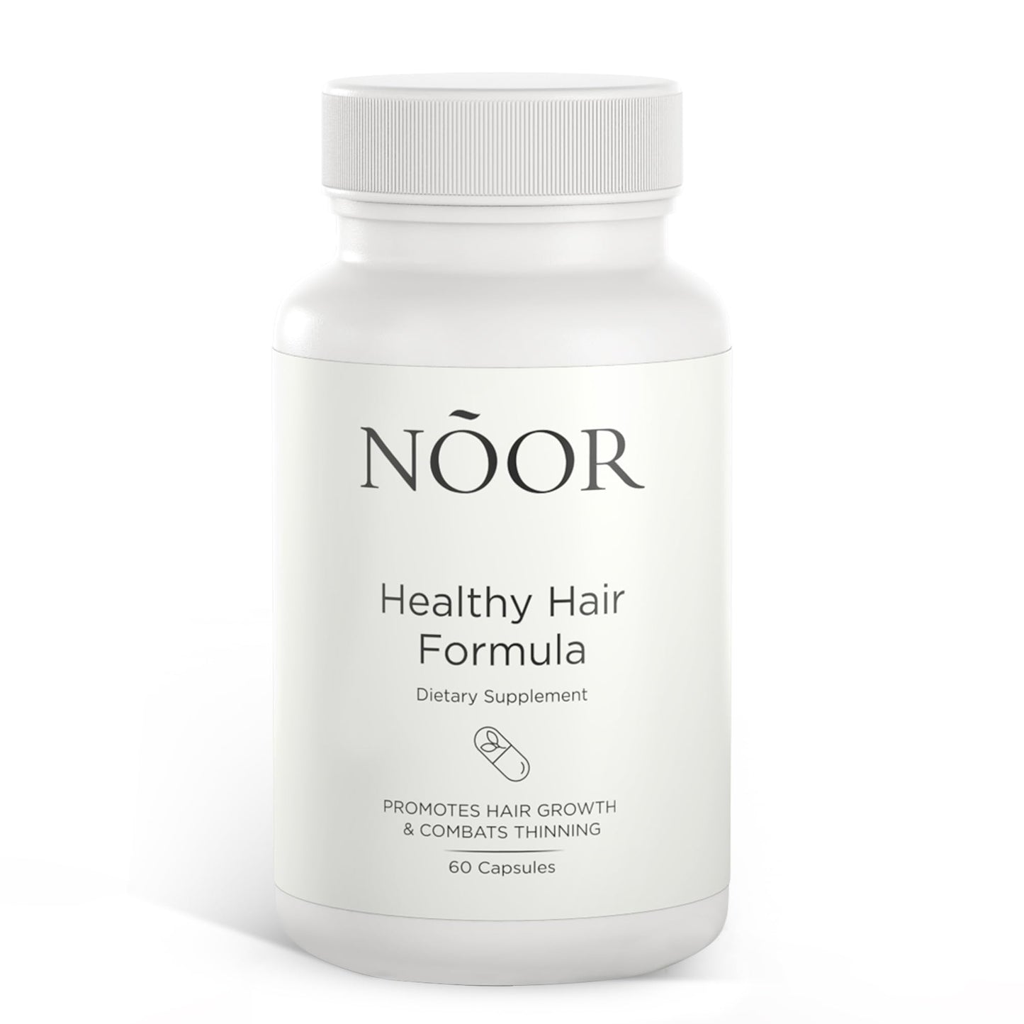 NOOR HAIR Healthy Hair Formula, Hair Growth Supplement Supporting Thick Hair and Fast Hair Regrowth. Vitamin C, B6, Zinc, Propietary Non-GMO & Gluten Beauty and Personal Care NOOR HAIR