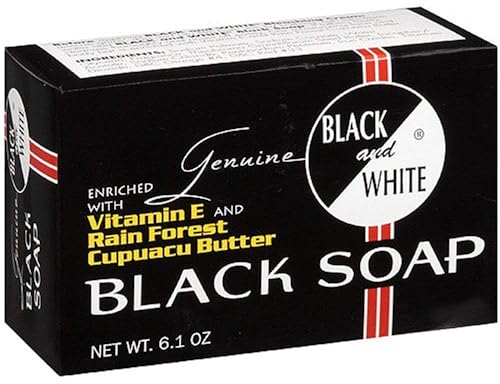 Black and White Black Soap, 6.1 oz (Pack of 4)