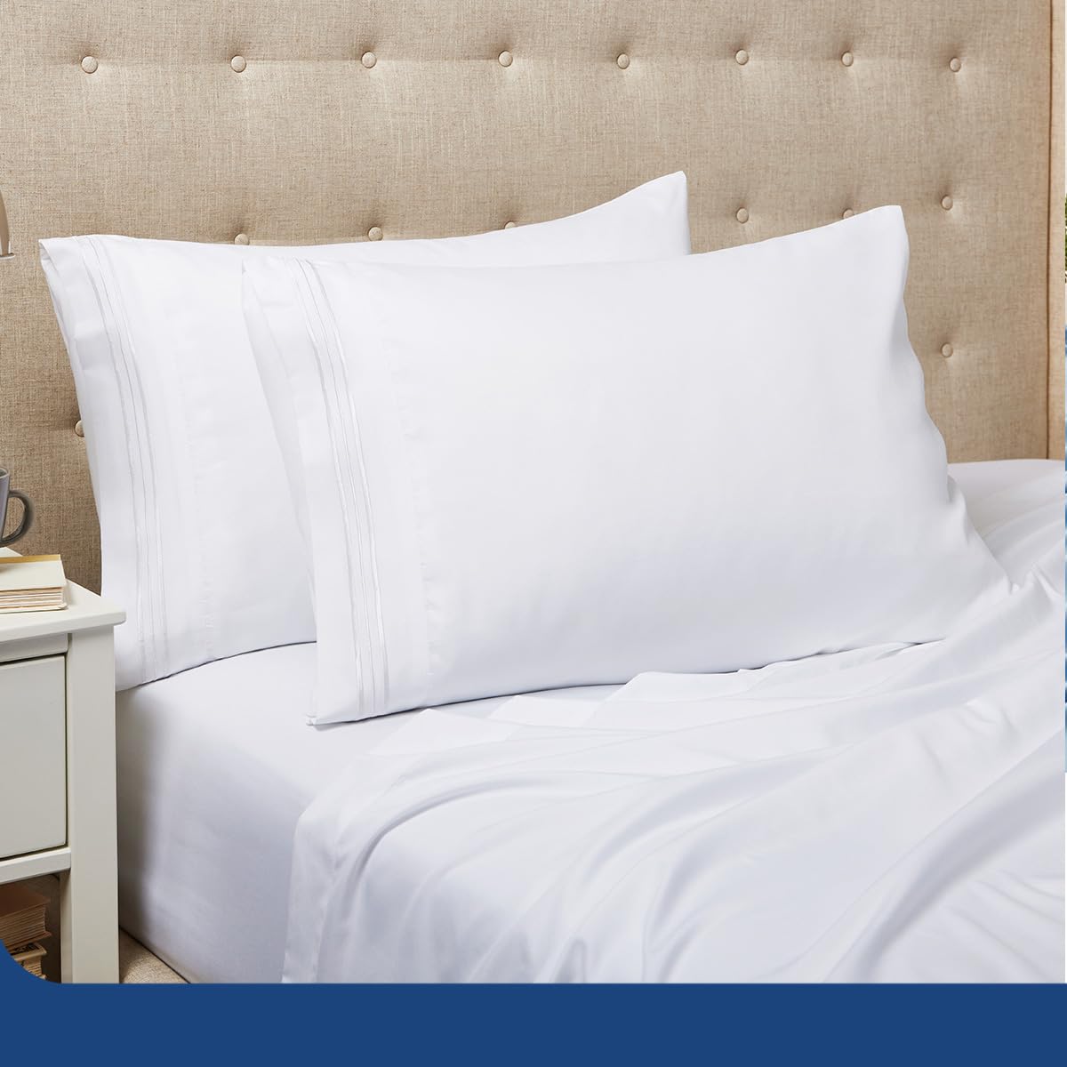 Cosy House Collection Everyday 1500 Series Pillowcases - Luxury Hotel Quality - Silky Soft & Smooth - Gentle & Skin Friendly - Set of 2 (Standard,