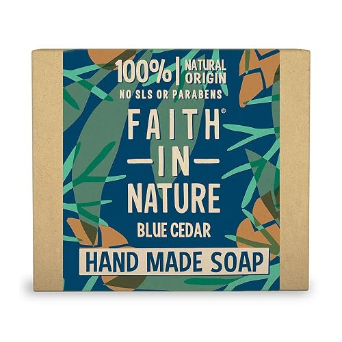 Faith In Nature Hand Made For Men Blue Cedar Soap 100g