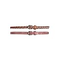 Style & Co 2-for-1 Women's Braided and Shimmer Skinny Belts (M)